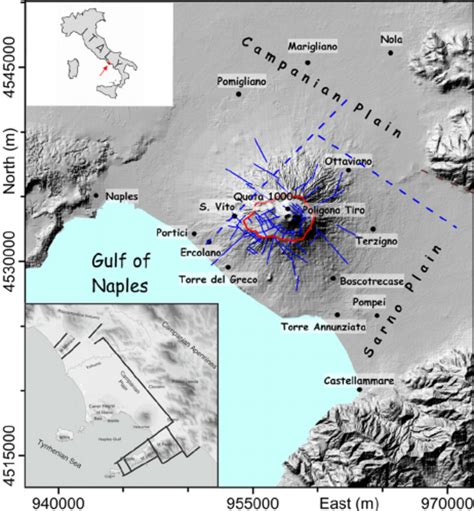 vesuvius italy map|Map of Mount Vesuvius .